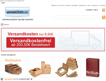 Tablet Screenshot of einpacken.de